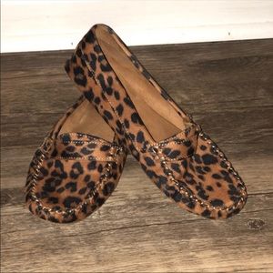 Leopard loafers